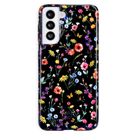 Black Wildflower Samsung Case Black Wildflower Samsung Case