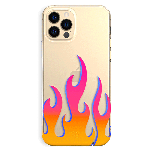 Flames Clear iPhone Case – VelvetCaviar.com