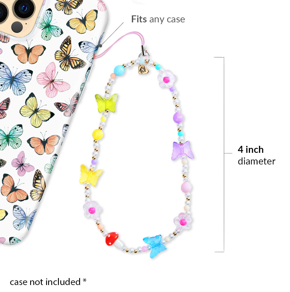 Bead It DIY Phone Charm Kit Butterfly 52 Pieces