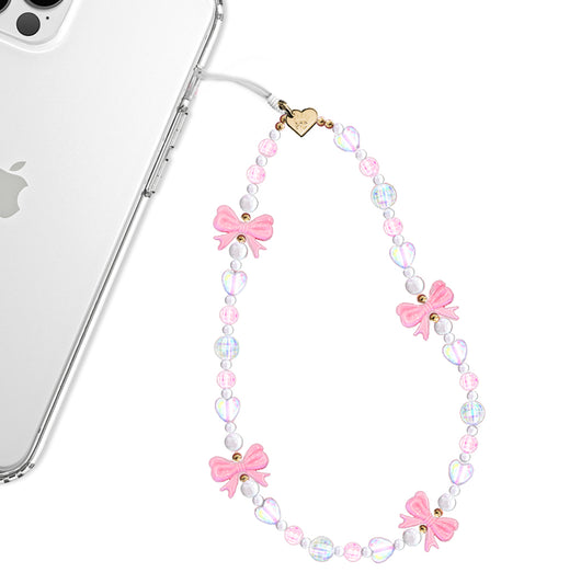 Pink Bow Phone Charm