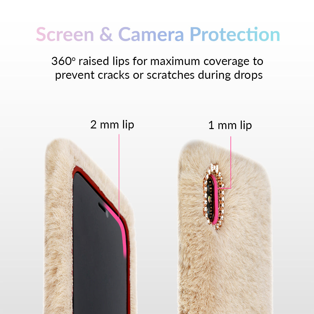 iPhone 7 Beige Fur Cute Phone Case iPhone 7 Beige Fur Cute Phone Case