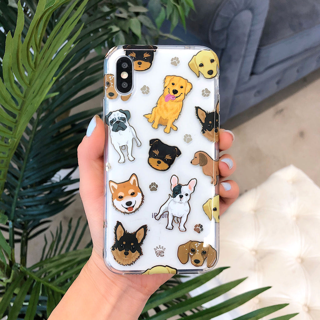 Dog Clear iPhone Case VelvetCaviar