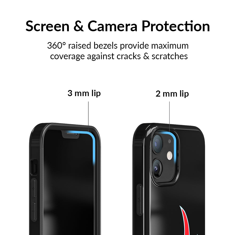 Blue Chrome Flames iPhone Case - Thumbnail 2