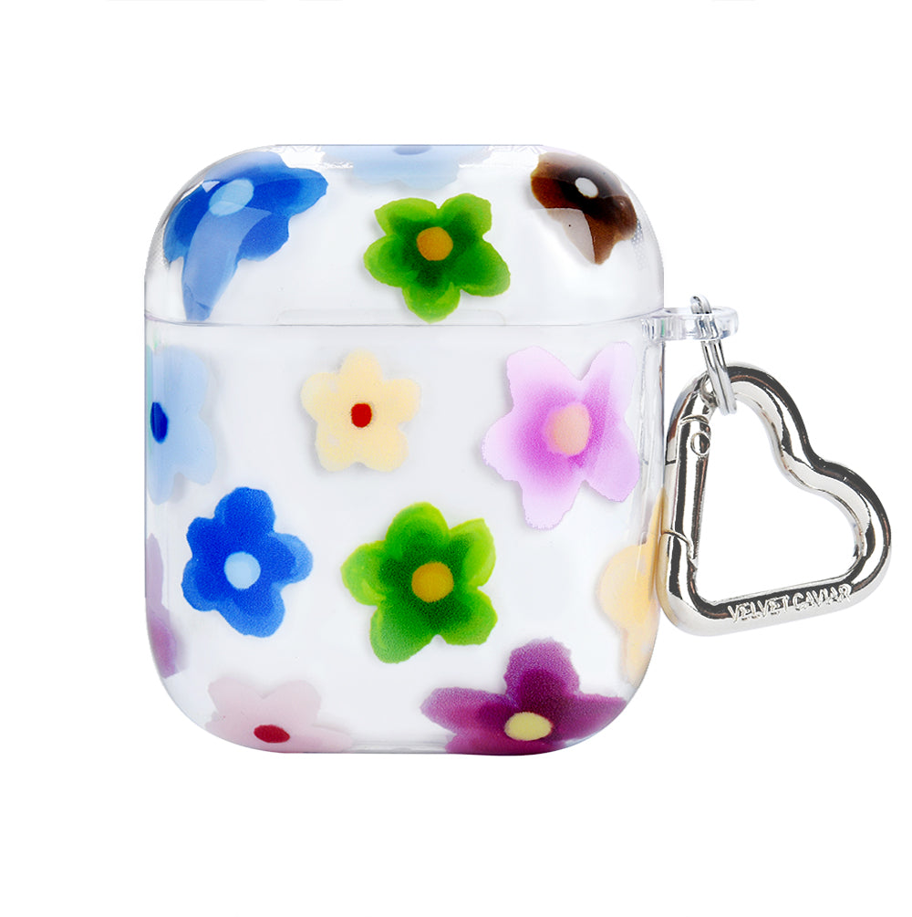 Cute Purple Pink Flower Power Case for AirPods®