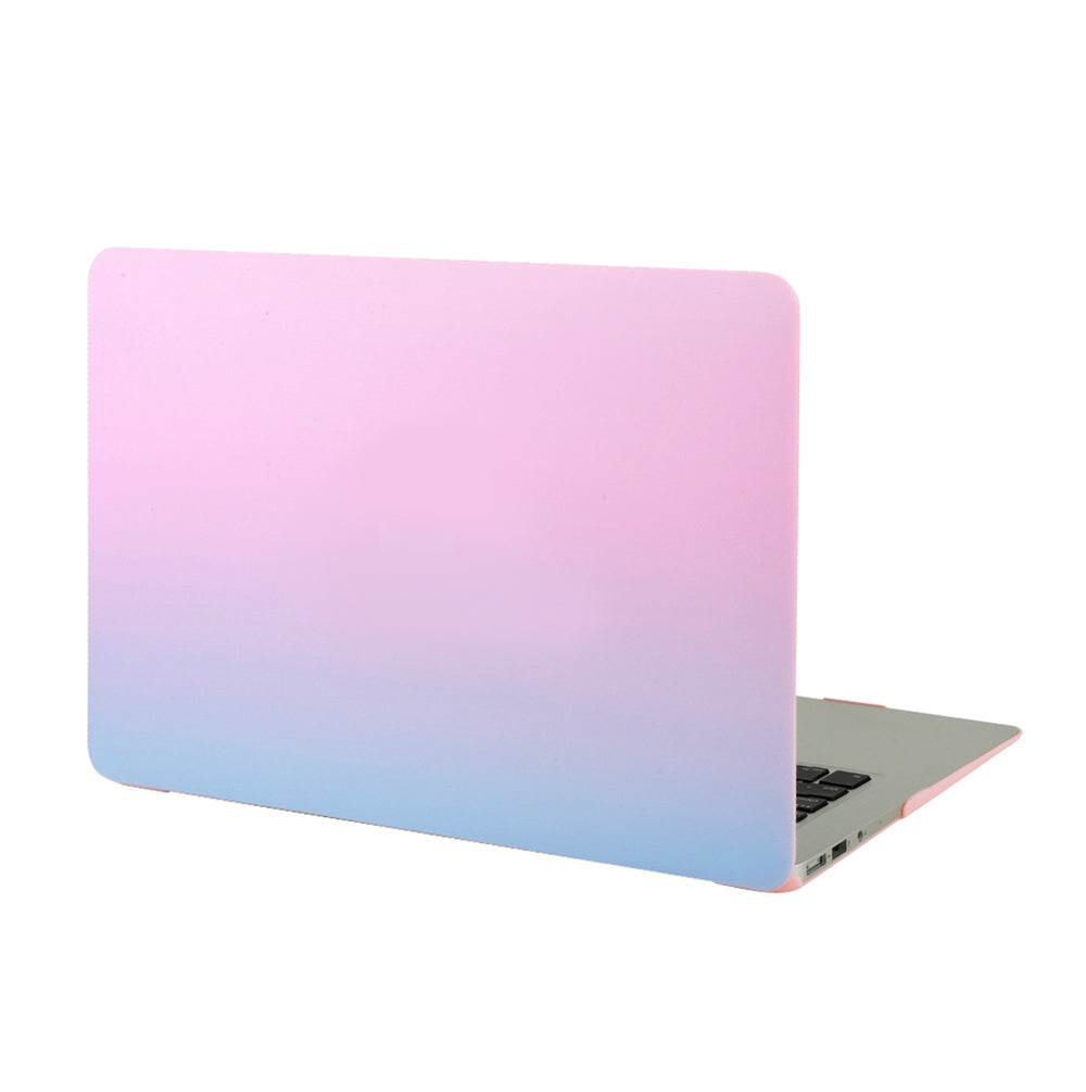 pink and white apple laptop