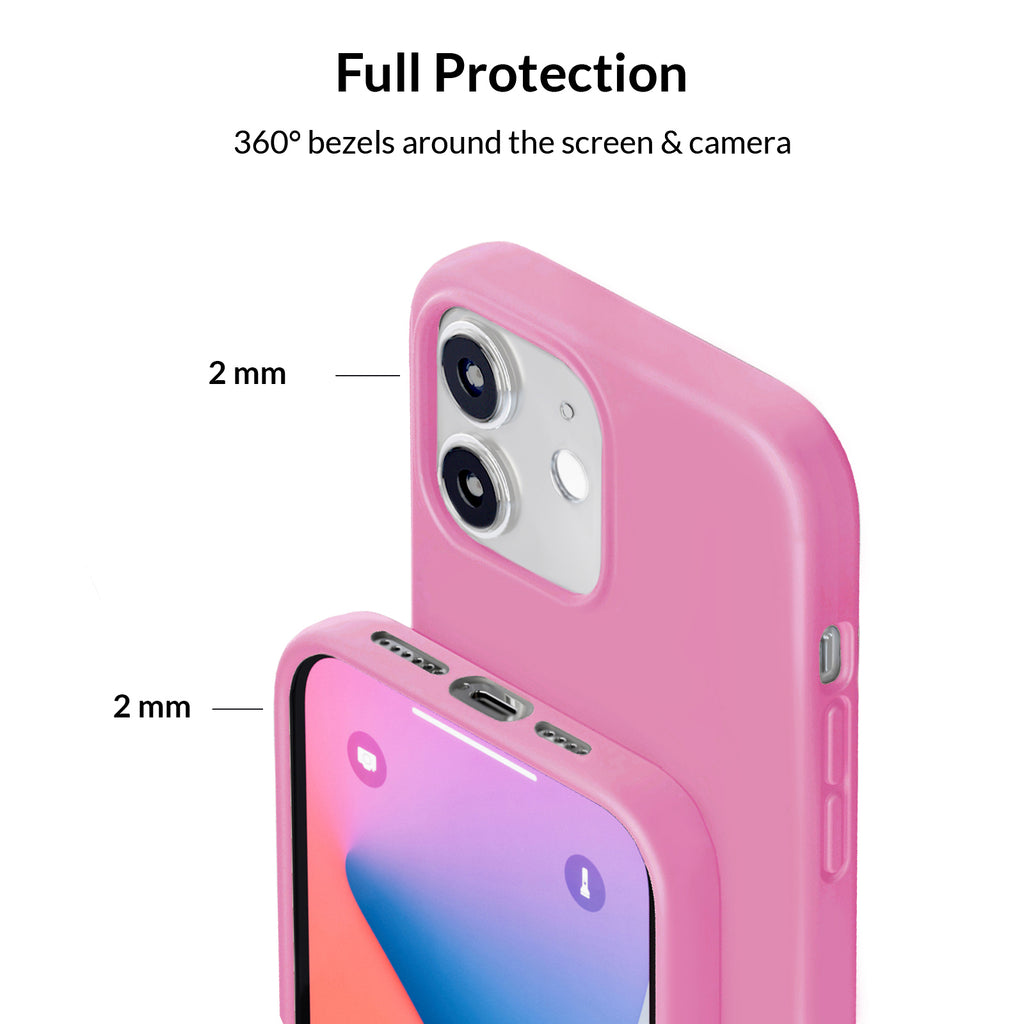 Silicone Hot Pink iPhone Case