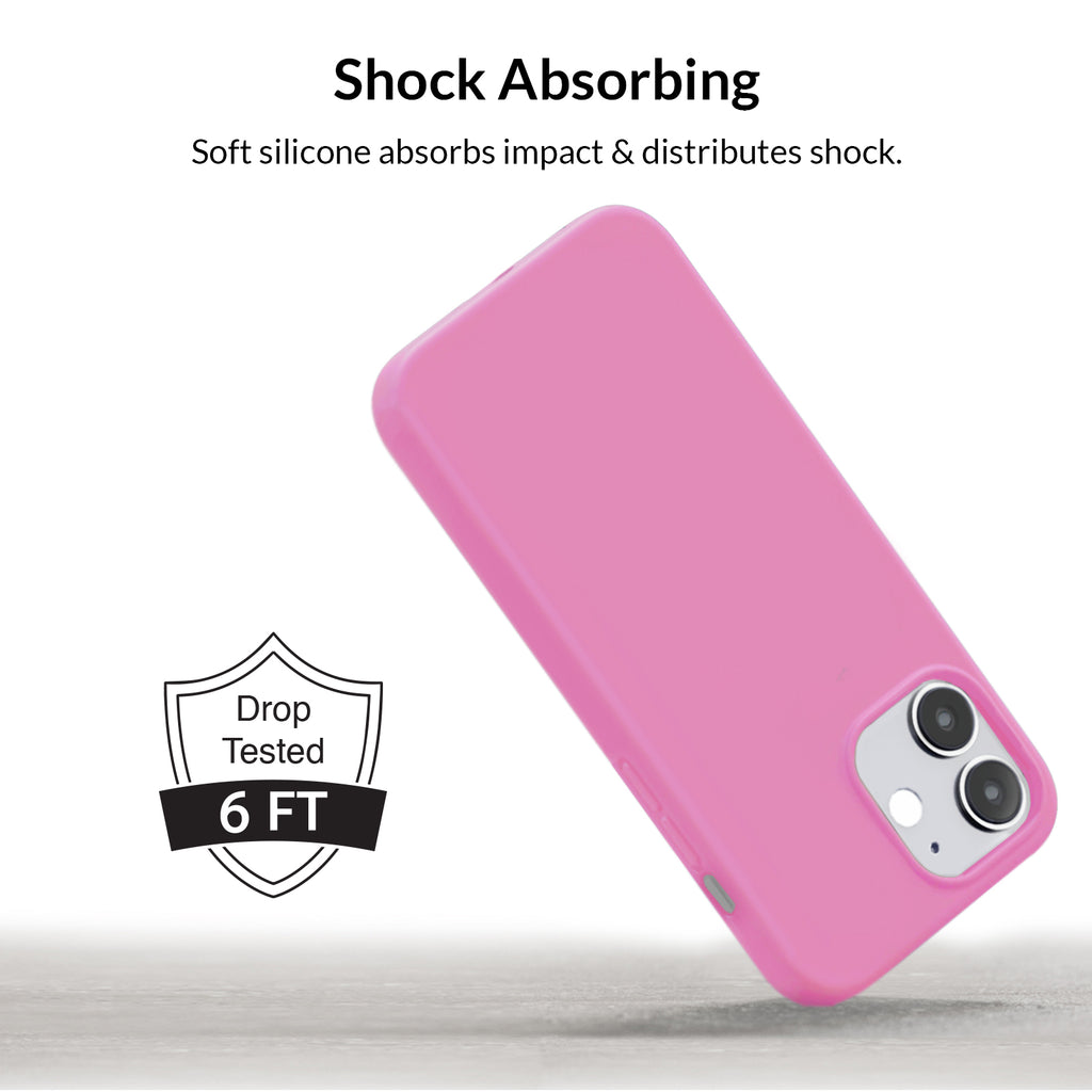 Silicone Hot Pink iPhone Case