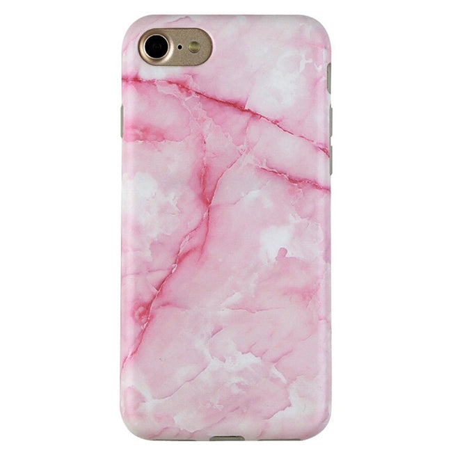 Pink Streak Marble iPhone Case