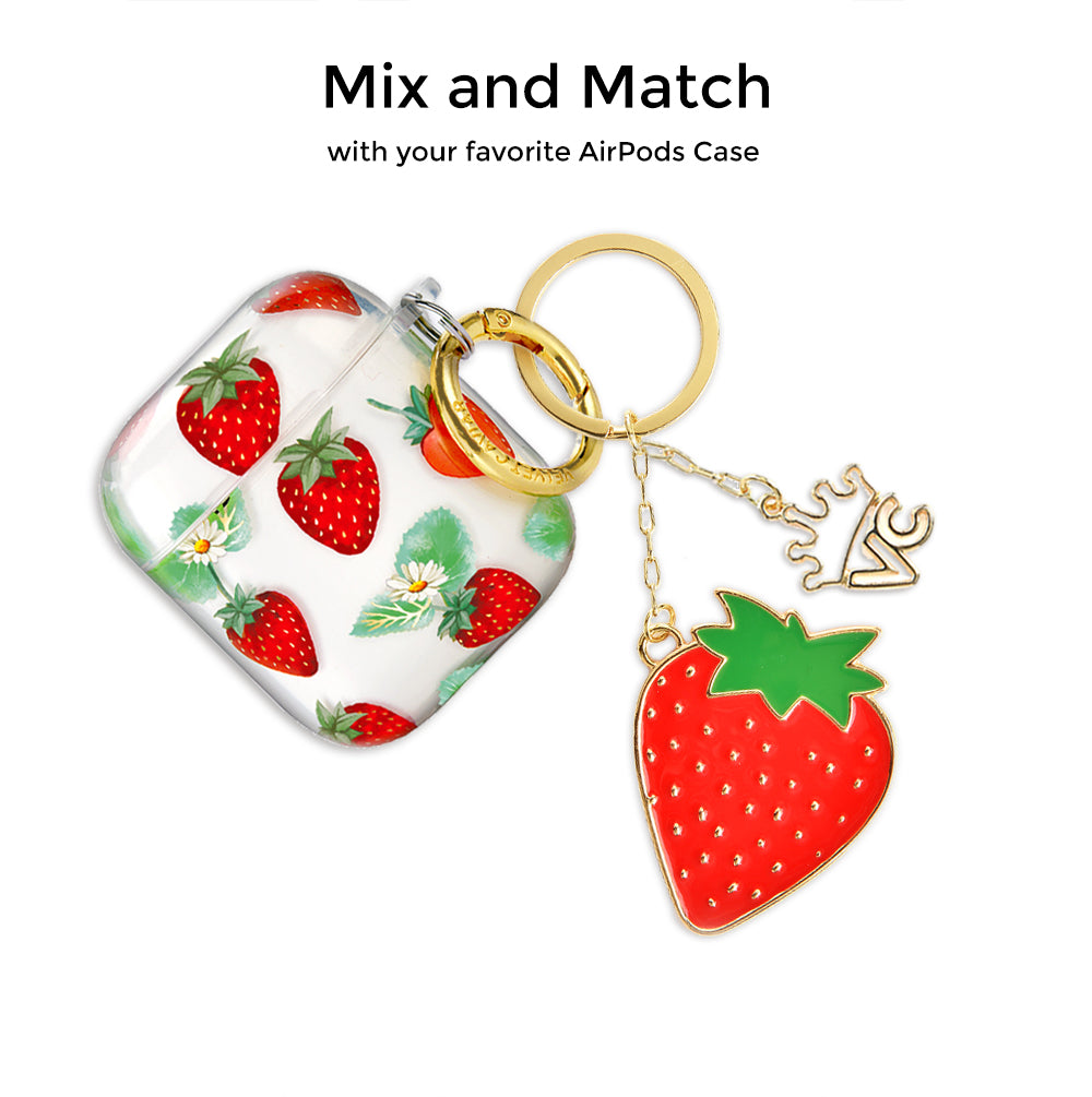 Strawberry Decor Keychain  Cute keychain, Strawberry gifts, Key