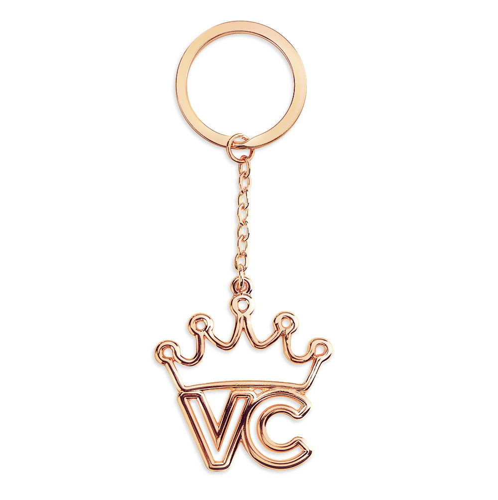 Bling Bling Crystal White Queen Crown Keychain Key Ring with Velvet Bag  MZ857-1