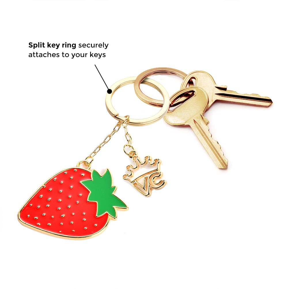 Strawberry Starbucks keychain – MH Creations Co