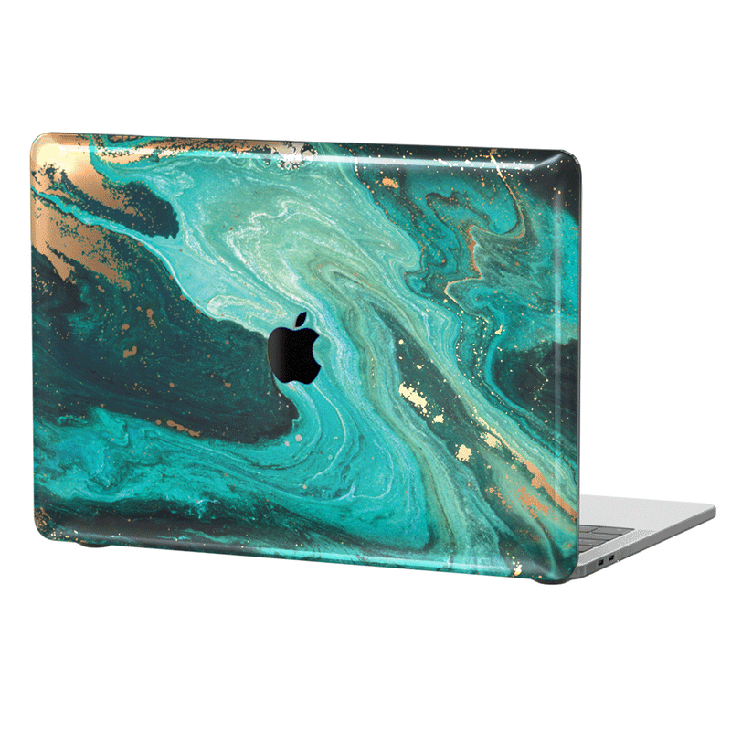 Gold marble macbook case best sale
