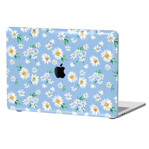 Blue Daisy MacBook Case