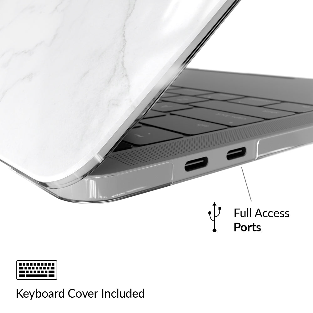 White Marble MacBook Case 2.0 - Thumbnail 2