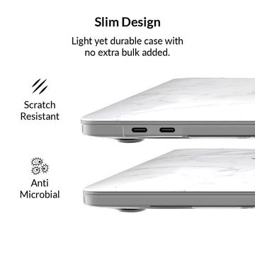 White Marble MacBook Case 2.0
