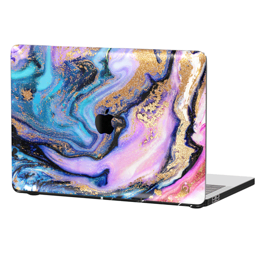 Galaxy Glitter Marble MacBook Case 2.0 VelvetCaviar
