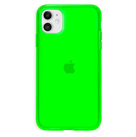 Neon Green Clear iPhone Case iPhone 16 Plus