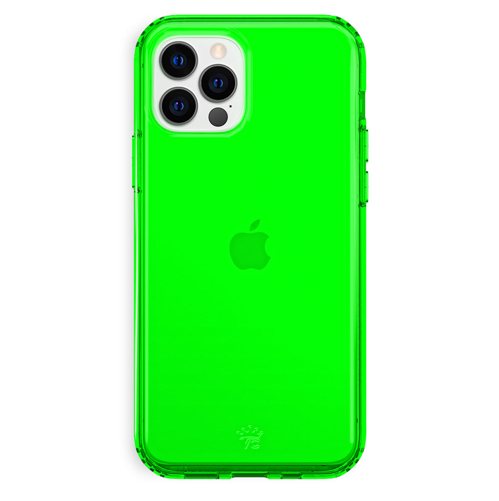 Neon Green Clear iPhone Case