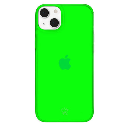 Neon Green Clear iPhone Case iPhone 16 Plus
