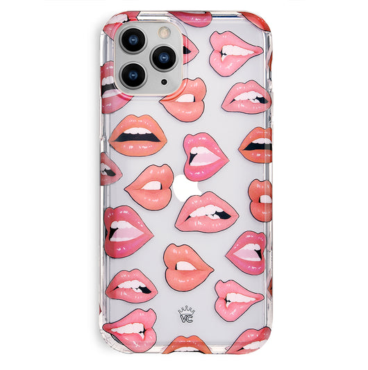Bling Square Lips Lipstick Phone Case For iPhone 11 12 13 Pro Max