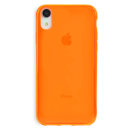 Neon Orange Clear iPhone Case iPhone 15 Pro