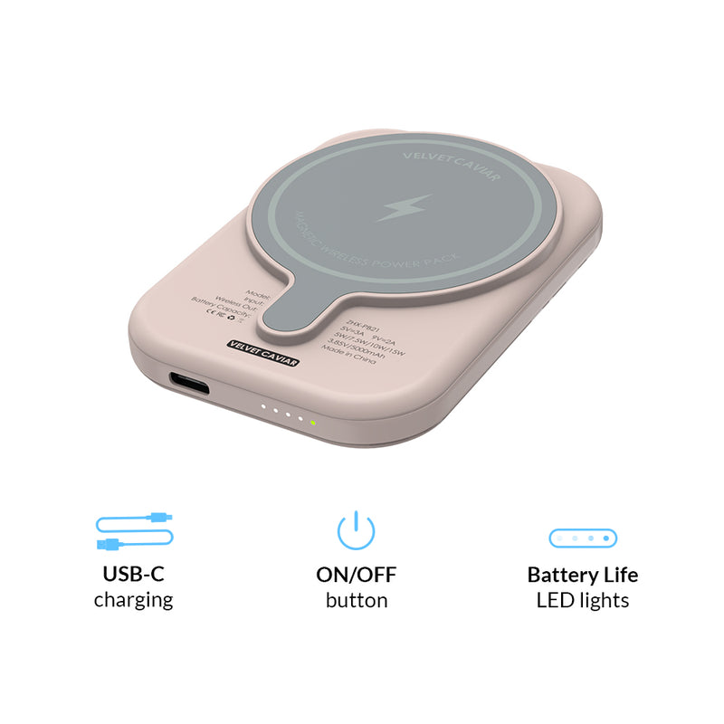 Nude Leopard MagSafe Battery Power Pack
