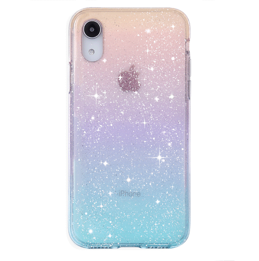 Rainbow Glitter iPhone 7 Clear Case
