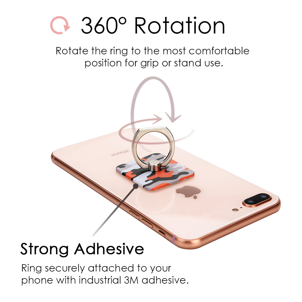 Orange Camo Phone Ring - Thumbnail 2