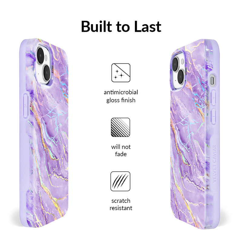 Purple Holo Moonstone iPhone Case