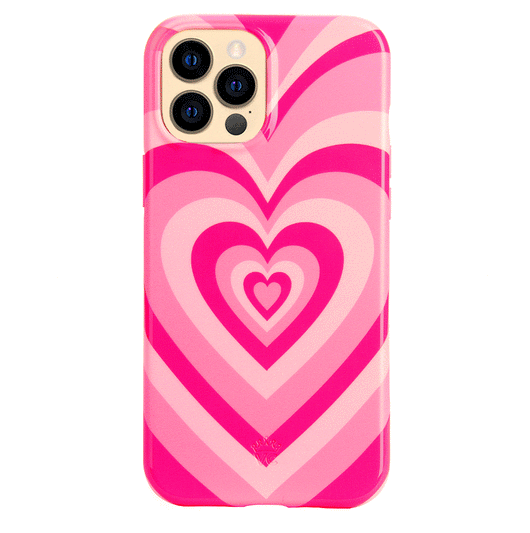  for Apple iPhone Xs/X Coffee Lover Valentine's Hearts Pink  Drink Latte Phone Case Cover : Cell Phones & Accessories