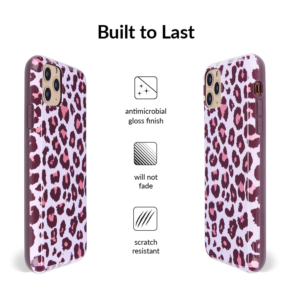 Purrfect Pink Leopard iPhone Case