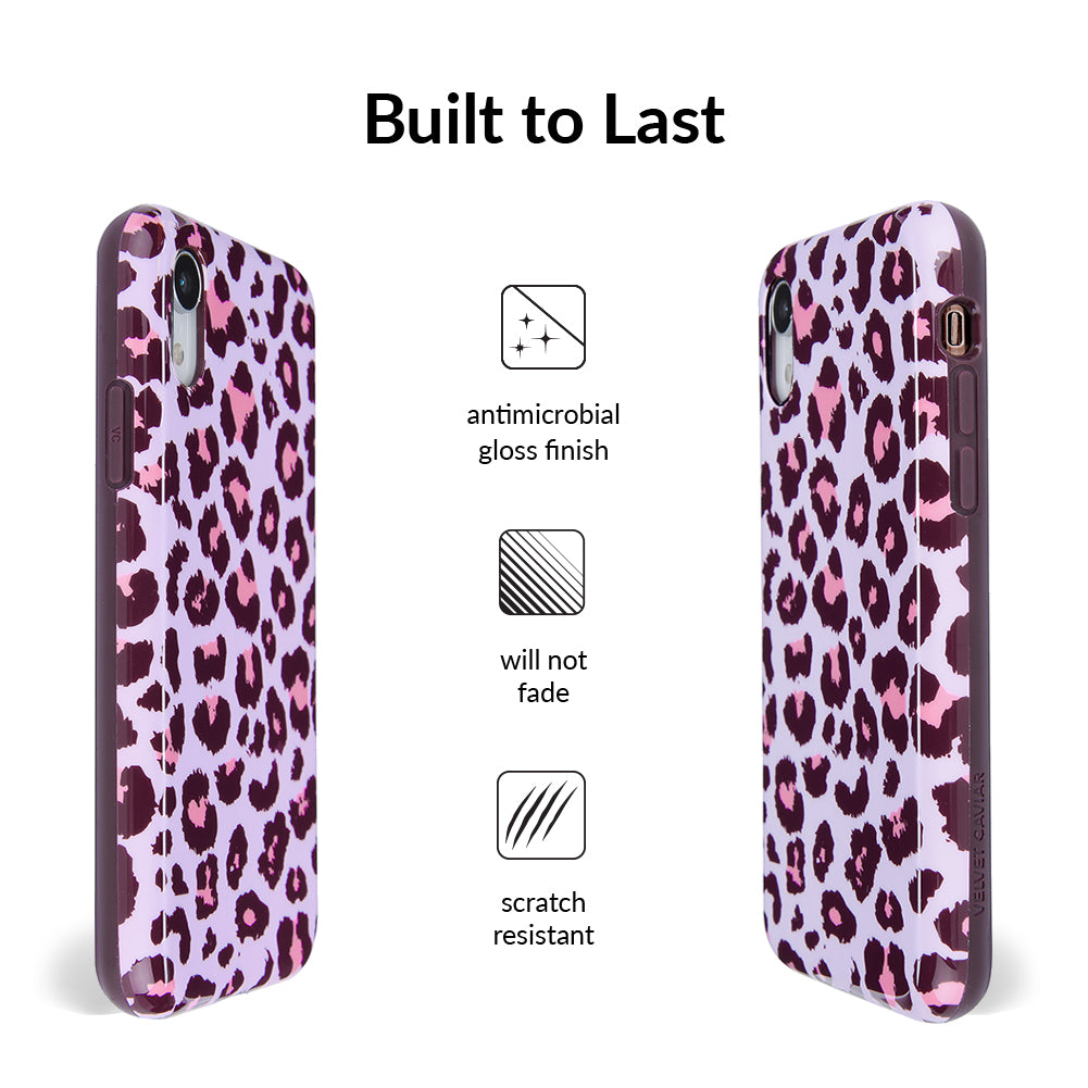 Purrfect Pink Leopard iPhone Case