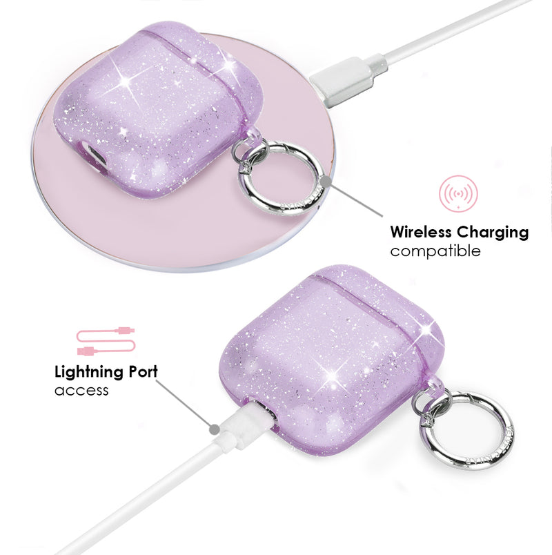 Lilac Stardust AirPod Case