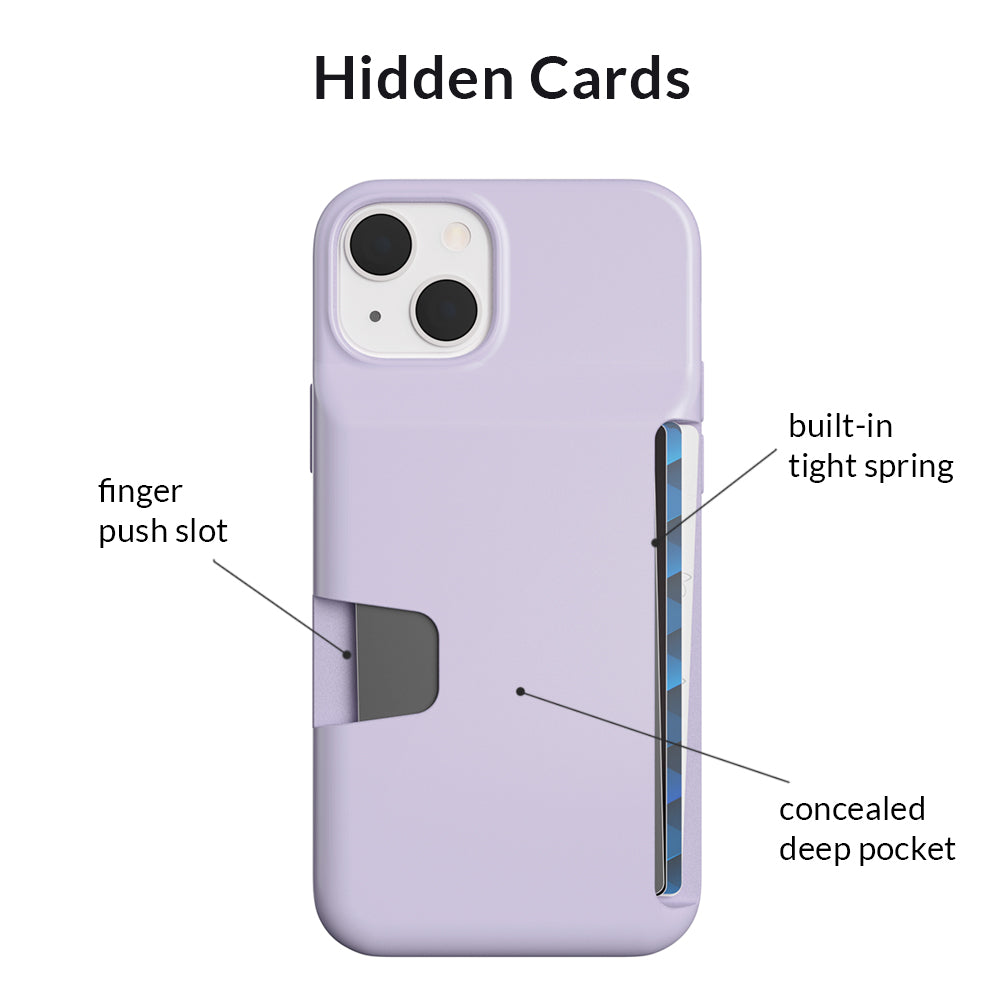 Light Purple iPhone Wallet Case - Thumbnail 3