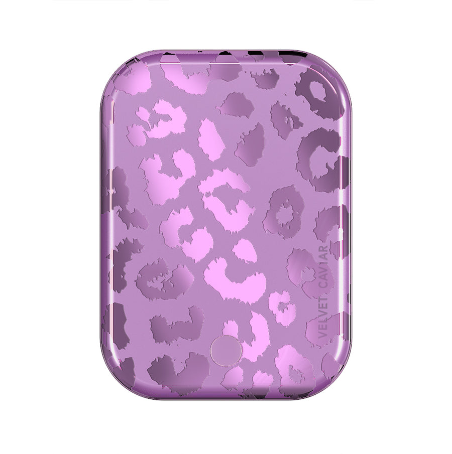 Amethyst Leopard MagSafe Battery Power Pack