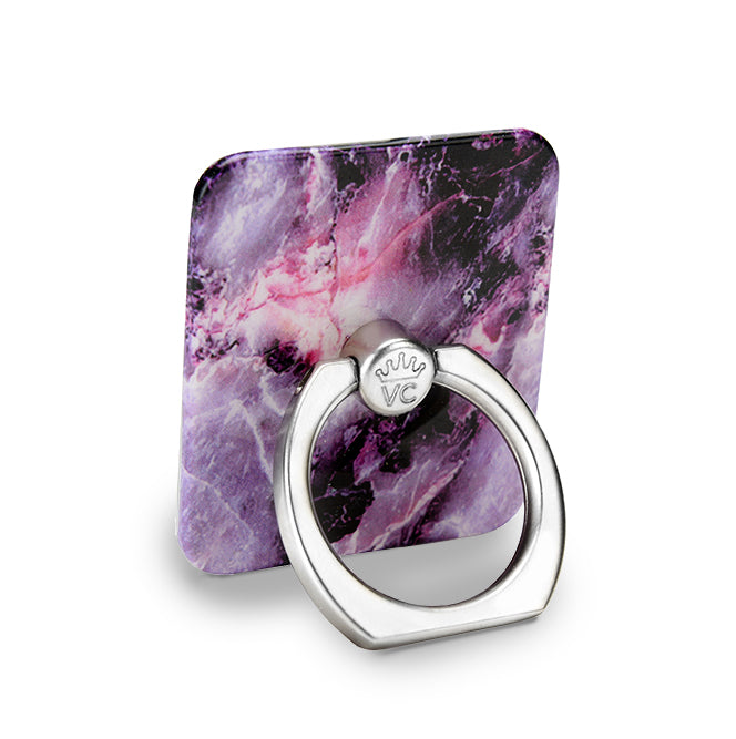Square White Marble Stone Ring - Emaan Qirat
