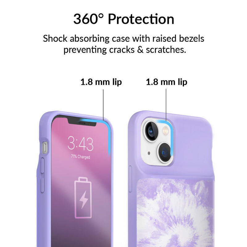 Purple Tie Dye IPhone Charging Case