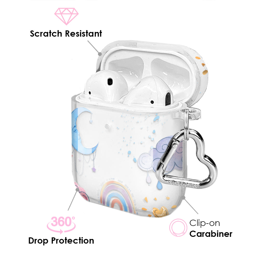 Creative New Transparent Airpods Case Cover Clear Plastic Map
