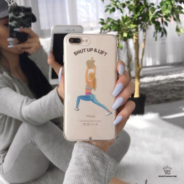 Shut Up & Lift iPhone Case Blonde Hair Shut Up & Lift iPhone Case Blonde Hair