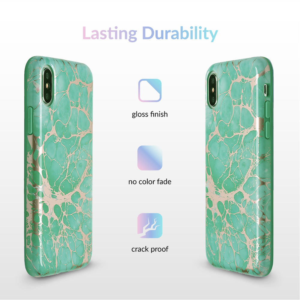 Turquoise Rose Gold Chrome iPhone Case iPhone X / Xs Turquoise Rose Gold Chrome iPhone Case iPhone X / Xs