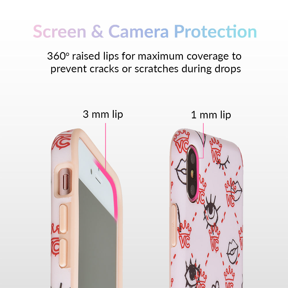 iPhone X Pink Vclogomania Cute Phone Case iPhone X Pink Vclogomania Cute Phone Case