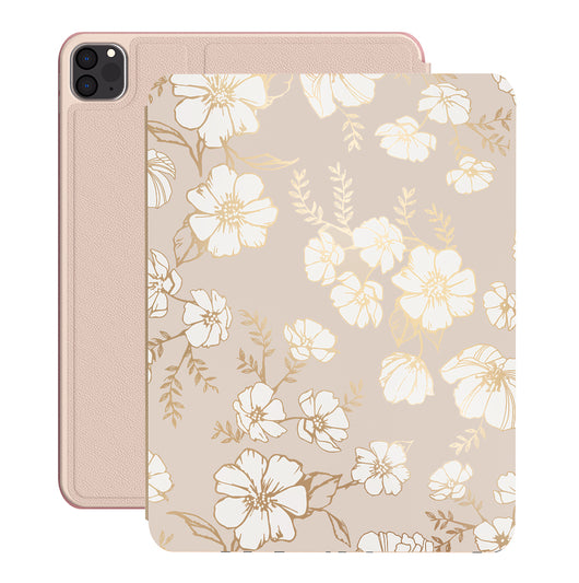 iPad 10 Case with Pencil Holder Midnight Floral