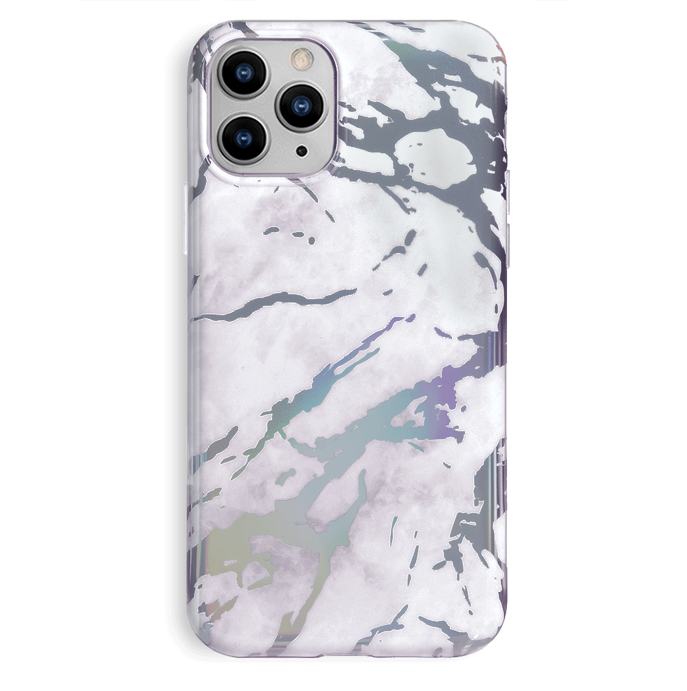 Holo White Marble iPhone Case