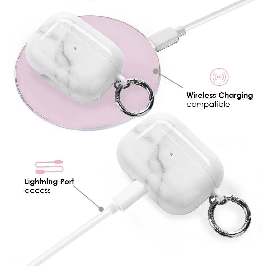 Carrara Marble Airpod Case – Velvetcaviar.com