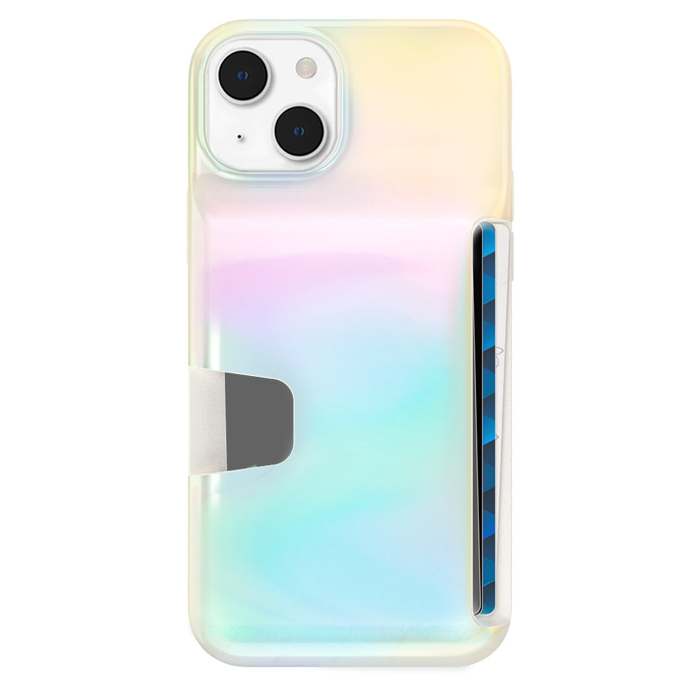 White Opal iPhone Wallet Case iPhone 14 Plus White Opal iPhone Wallet Case iPhone 14 Plus